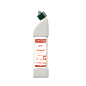Cредство для чистки унитаза Ecvols №5 без хлорки с эфирным маслом бергамота, 750 мл