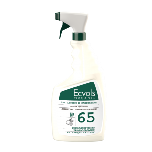 Жидкое средство для чистки сантехники и плитки Ecvols №65 с маслами (лемонграсс-имбирь-апельс),750мл