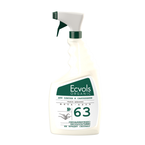 Жидкое средство для чистки сантехники и плитки Ecvols №4 с эфирными маслами (мята-алоэ), 750 мл